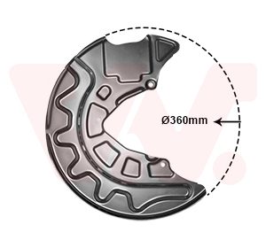 Protectie stropire disc frana VAN WEZEL 0336372 – VW | AutoRival