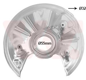 Protectie stropire disc frana VAN WEZEL 0372374 – VW | AutoRival
