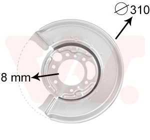 Protectie stropire disc frana VAN WEZEL 3075373 – VW | AutoRival