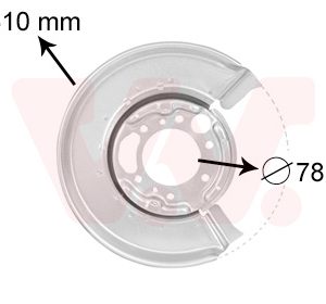 Protectie stropire disc frana VAN WEZEL 3075374 – VW | AutoRival