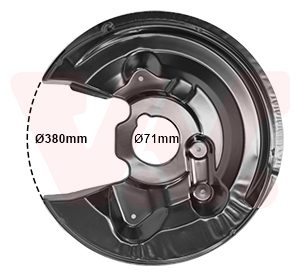 Protectie stropire disc frana VAN WEZEL 5765373 – VW | AutoRival