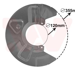 Protectie stropire disc frana VAN WEZEL 5790372 – VW | AutoRival