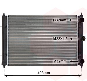 Radiator racire motor VAN WEZEL 58002092 – VW | AutoRival