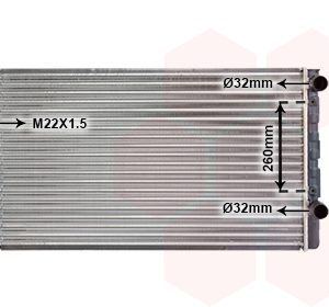 Radiator racire motor VAN WEZEL 58002104 – VW | AutoRival