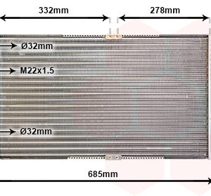 Radiator racire motor VAN WEZEL 58002191 – VW | AutoRival