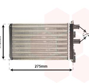 Schimbator de caldura incalzire habitaclu VAN WEZEL 58006239 – VW | AutoRival