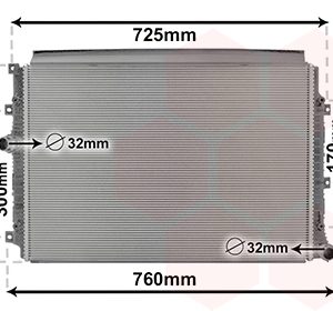 Radiator racire motor VAN WEZEL 58012704 – VW | AutoRival