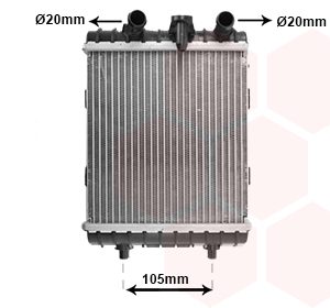Radiator racire motor VAN WEZEL 58012710 – VW | AutoRival