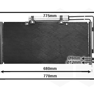 Condensator climatizare VAN WEZEL 58015195 – VW | AutoRival