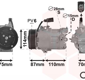 Compresor climatizare VAN WEZEL 5801K705 – VW | AutoRival