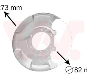 Protectie stropire disc frana VAN WEZEL 5810371 – VW | AutoRival