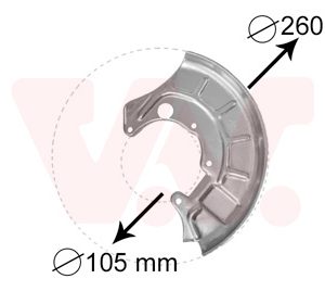 Protectie stropire disc frana VAN WEZEL 5812371 – VW | AutoRival
