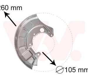Protectie stropire disc frana VAN WEZEL 5812372 – VW | AutoRival