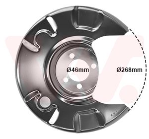 Protectie stropire disc frana VAN WEZEL 5812373 – VW | AutoRival
