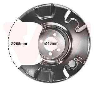 Protectie stropire disc frana VAN WEZEL 5812374 – VW | AutoRival