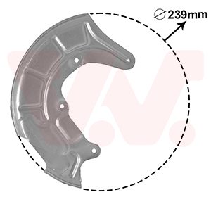 Protectie stropire disc frana VAN WEZEL 5817372 – VW | AutoRival