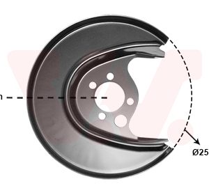 Protectie stropire disc frana VAN WEZEL 5824374 – VW | AutoRival