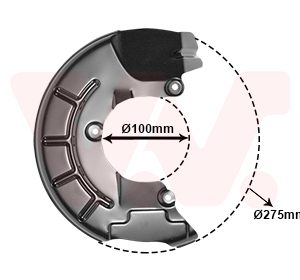 Protectie stropire disc frana VAN WEZEL 5829372 – VW | AutoRival
