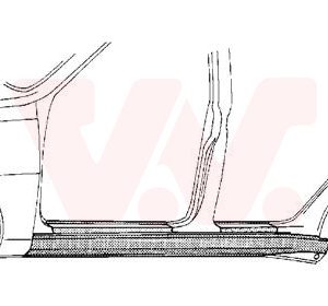 Placa de prag VAN WEZEL 5834103 – VW | AutoRival