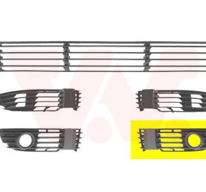 Grila ventilatie bara protectie VAN WEZEL 5837593 – VW | AutoRival