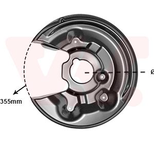 Protectie stropire disc frana VAN WEZEL 5839373 – VW | AutoRival