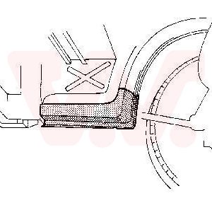 Placa de prag VAN WEZEL 5858301 – VW | AutoRival