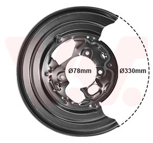 Protectie stropire disc frana VAN WEZEL 5862373 – VW | AutoRival