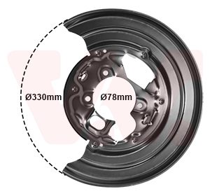 Protectie stropire disc frana VAN WEZEL 5862374 – VW | AutoRival