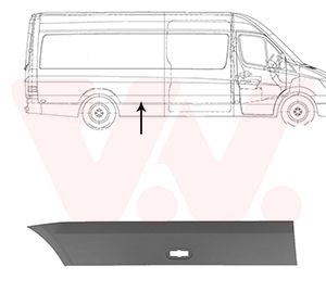 Elemente decorative / protectie panou lateral VAN WEZEL 5862428 – VW | AutoRival