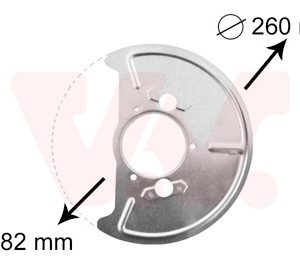 Protectie stropire disc frana VAN WEZEL 5870372 – VW | AutoRival