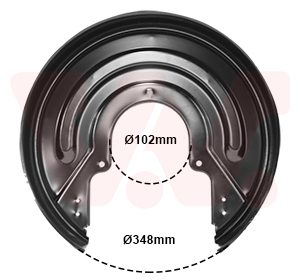 Protectie stropire disc frana VAN WEZEL 5874374 – VW | AutoRival