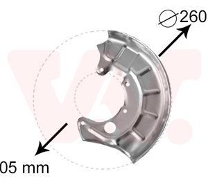 Protectie stropire disc frana VAN WEZEL 5880371 – VW | AutoRival