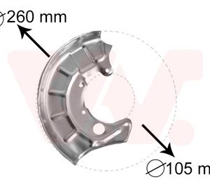 Protectie stropire disc frana VAN WEZEL 5880372 – VW | AutoRival