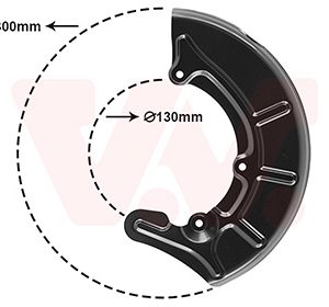 Protectie stropire disc frana VAN WEZEL 5880374 – VW | AutoRival