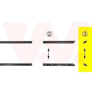 Elemente decorative / protectie panou lateral VAN WEZEL 5880430 – VW | AutoRival