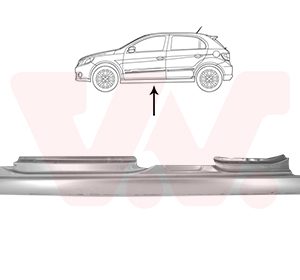 Placa de prag VAN WEZEL 5886103 – VW | AutoRival