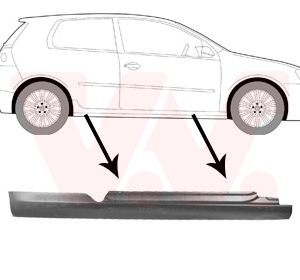 Placa de prag VAN WEZEL 5894102 – VW | AutoRival