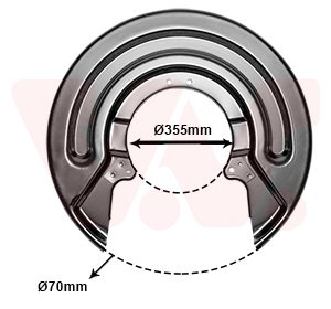Protectie stropire disc frana VAN WEZEL 5897373 – VW | AutoRival