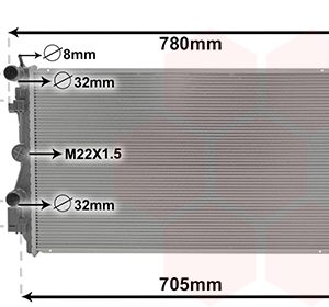 Radiator racire motor VAN WEZEL 76002021 – VW | AutoRival
