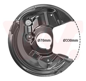 Protectie stropire disc frana VAN WEZEL 7606373 – VW | AutoRival