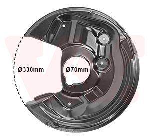 Protectie stropire disc frana VAN WEZEL 7606374 – VW | AutoRival