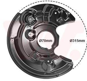 Protectie stropire disc frana VAN WEZEL 7606377 – VW | AutoRival