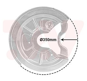 Protectie stropire disc frana VAN WEZEL 7623372 – VW | AutoRival