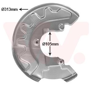 Protectie stropire disc frana VAN WEZEL 7629371 – VW | AutoRival