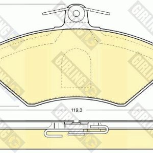 Set placute frana GIRLING 6110441 – VW | AutoRival