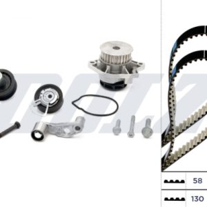 Set pompa apa + curea dintata DOLZ KD035 – VW | AutoRival