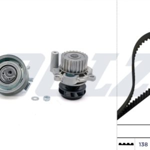 Set pompa apa + curea dintata DOLZ KD063 – VW | AutoRival