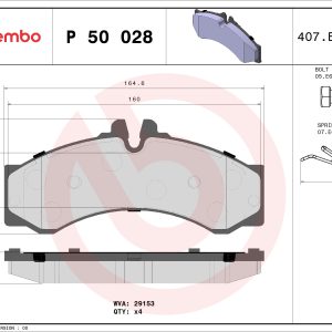 Set placute frana BREMBO P 50 028 – VW | AutoRival