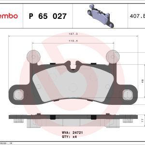 Set placute frana BREMBO P 65 027 – VW | AutoRival