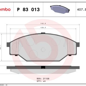 Set placute frana BREMBO P 83 013 – VW | AutoRival